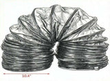 32ft 12-Inch PVC Flexible Duct Hose, Heavy-Duty Ventilation & Exhaust Ducting for Utility Blowers & 87802239