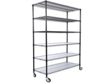 6 Tier 6000lbs Capacity NSF Metal Shelf Wire Shelving Unit, Heavy Duty Adjustable Storage Rack with W465142118