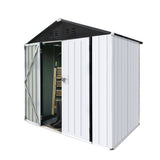 Outdoor storage sheds 4FTx6FT Apex roof WhiteBlack W1350P288799