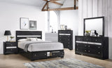 Modern Luxury 1pc Glam 5-Drawer Chest Pullout Jeweler Tray Silver Panel Bedroom Solid Wood Wooden B011P234314
