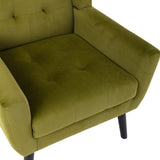 Modern Soft Velvet Material Ergonomics Accent Chair Living Room Chair Bedroom Chair Home Chair With W676P313947