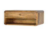 Artisan Furniture Solid Wood Floating Curve Open Slot nightstand B182P280767