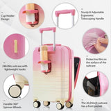 Luggage Set of 4 with USB Port, 20, 24inch with front opening design Airline Certified Carry on N726P197971P