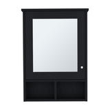 Vina Medicine Cabinet with Mirror Door 29" High Cabinet Organizer with Three concealed Shelves and B200P235868