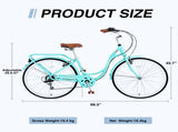 7 Speed, Steel Frame, Multiple Colors 26 Inch Ladies Bicycle W101984862