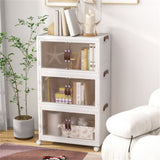 Stackable Storage Boxes Bins with Lockable Casters 25.5" x 16 x 43.5 12927087