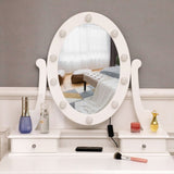 With Light Bulb Single Mirror 5 Drawer Dressing Table White61588080,60709581 72228893