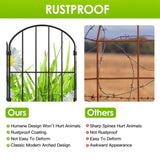 Decorative Garden Fence Fencing 10 Pack, 12.59 Width 23.93 Length Rustproof Metal Wire Panel 59722959
