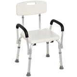 Adjustable Shower Bench with Removable Armrests, Medical-Grade Bath Chair for Elderly, Handicap & 56675645