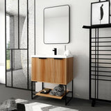 ZNTS 30 Inch Freestanding Bathroom Vanity With Resin Basin,30x18, W999P181591