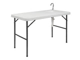 Folding Portable Fish Fillet & Hunting & Cutting Table with Sink Faucet 08732906