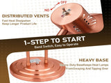 HT-221 US Standard 110V 500W Dual-Head Food Warmer Rose Gold Stainless Steel Standing Electric Food 26813818