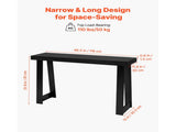 46-inch Console Table, Modern Wooden Desk for Behind the Couch, Rectangular Entryway Table, Narrow 09894069