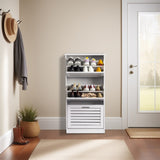 3-bucket louvered shoe cabinet 04097946
