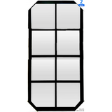 16x32 2 Pack Black Framed Large Wall Mirror Set for Living Room 61653925