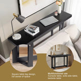 Modern Wood Entryway Console Table Sofa Table, Long Entryway Table for Hallway 59069358