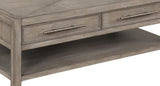 50 inch Coffee Table, No Assembly Required, White Oak Finish B108P163864
