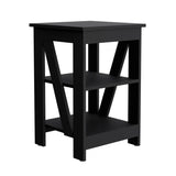 Taylor End Table, Side Table, Nightstand, 3-Tier Storage Shelf, Sofa Table for Small Space B070P188839