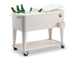 80QT 87.5*38.5*91cm Rectangular Plastic Box Iron Leg Tube Insulation 58455413