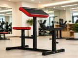 265 LBS Black Preacher Curl Bench, Adjustable Seated Arm Isolation Station for Barbell Dumbbell 72239292