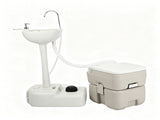 5 Gallon Upgrade Portable RV Toilet with Matching White Lid Ring Waste Holding 83678681