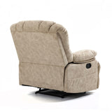 ZNTS Large Manual Recliner Chair in Fabric for Living Room, Beige W1803130582