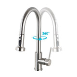 Stainless Steel Pull Down Kitchen Faucet with Soap Dispenser Brushed Nickel W122569700