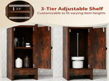 Slim Freestanding Bathroom Storage Cabinet, Narrow Floor Organizer with Open Shelves & Adjustable 44886626