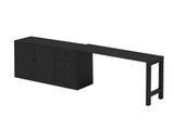 89.7''Wooden Sideboard with Extendable Table,Multifunctional Storage Cabinet with 2 Doors N711P334768B