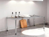 2 Pack Heavy Duty 1-Tier Shelving Storage Shelves,Adjustable Storage Units,Steel Wire Shelving 20679764