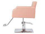 PVC leather aluminum alloy foot pedal rivet type square chassis high oil pump barber chair 150kg 96072423