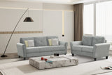 Fashionable living room sofa for 3 people, gray fabric W1927113300