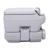 ZNTS Lightweight Portable Toilet, 2.6 Gallon Flushable Camping Toilet, Sanitary Outdoor Travel Toilet for W2181P154818