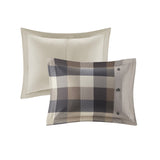 King/Cal King 6 Piece Herringbone Duvet Cover Set B03597354