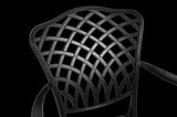 3 Piece Patio Bistro Set Cast Aluminum Bistro Table and Chairs Set of 2 with Umbrella Hole,All W640P251285