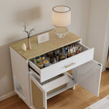 Cat Litter Box Enclosure with Scratch Pad, Hidden Litter Box Furniture, Wooden Pet House Sideboard, W1801137449