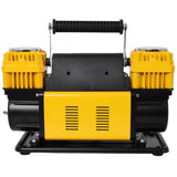 12V Dual Cylinder Heavy Duty Air Compressor,Tire with Pressure Gauge, Max 150 PSI,Tire W465P272037