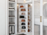 Rotating Shoe Rack Tower, 8-Tier Spinning Storage Rack, Free Standing 360&deg Revolving Shoe 39772527