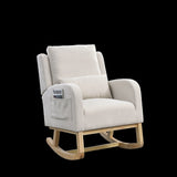 Welike 27.5 "W Modern Accent High Back Living Room Casual Armchair Rocker with One Lumbar W834105963