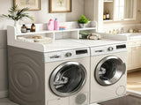 (58" Width x 28" Depth) Washer Dryer Countertop with Non-slip Pads, Laundry Wood Shelf Topper with W2641P490374