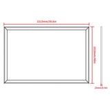 60"x40" Oversized Modern Rectangle Bathroom Mirror with Black Frame Decorative Large Wall Mirrors W708P297675