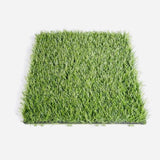 ZNTS Artificial Realistic Grass Tiles, Grass Interlocking Synthetic Thick Turf Flooring,8Pcs 12"Lx12"W 75634213