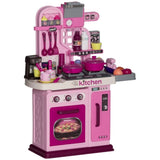 ZNTS Complete Kitchen Set for Kids,33 Accessories & Storage 70450520