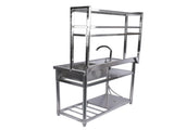 39.4in Stainless Steel Utility Right Sink, Single Bowl Sink for Kitchen, Garage, Right Sink Left 66647877