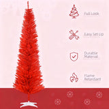 Red Pencil Christmas Tree ,with 499 Realistic Branch Tips and Plastic Stand 12939552
