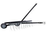 40-Inch Lawn Sweeper Tow Behind Dethatcher, Landscape Rake, Lawn Tractor Rake, Tine Tow Dethatcher W46577208