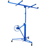 ZNTS Drywall Panel hoist Drywall Lift Rolling Panel Hoist Jack Lifter 16ft blue color 69246094