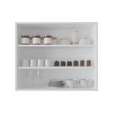 Wall Shelf 30" H, 3 Shelves, White B097P250901