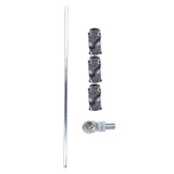 36" Steering Shaft Kit 3x 3/4DD Black U-Joints & Bearing Heim Joint Fit for GM Universal 64929850