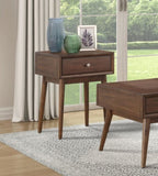 Modern Style 1pc End Table Drawer Brown Finish Living Room Furniture Stylish Table B011P151637